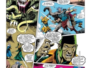 Conan the Barbarian #260, pg. 3; pencils, Mike Docherty; inks, Ricardo Villagran Conan the Barbarian #260, pg. 3; pencils, Mike Docherty; inks, Ricardo Villagran; Shuma-Gorath, Kulan Gath, Vammatar