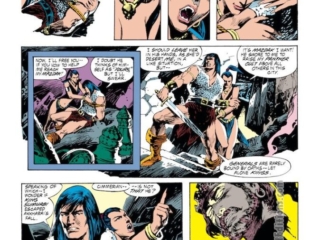 Conan the Barbarian #262, pg. 12; pencils and inks, E.R. Cruz Conan the Barbarian #262, pg. 12; pencils and inks, E.R. Cruz, Mazdak, King Sumuabi