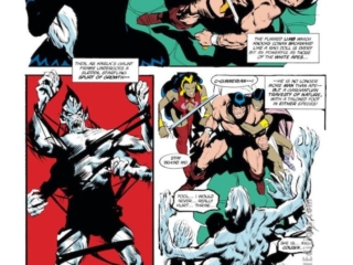 Conan the Barbarian #265, pg. 17; pencils and inks, John Watkiss Conan the Barbarian #265, pg. 17; pencils and inks, John Watkiss; Isparana, Throll, Karlk