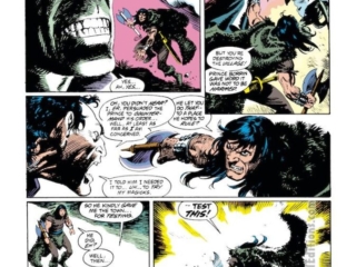 Conan the Barbarian #266, pg. 20; pencils, Mike Docherty; inks, Ricardo Villagran Conan the Barbarian #266, pg. 20; pencils, Mike Docherty; inks, Ricardo Villagran; Conan the Renegade by Leonard Carpenter, Drusandra, Agohoth