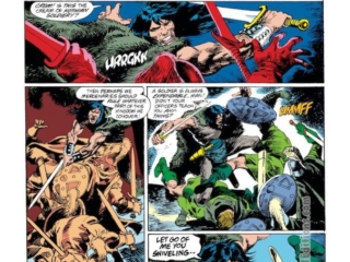 Conan the Barbarian #267, pg. 13; pencils, Mike Docherty; inks, Ricardo Villagran Conan the Barbarian #267, pg. 13; pencils, Mike Docherty; inks, Ricardo Villagran
