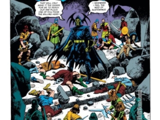 Conan the Barbarian #272, pg. 4; pencils, Mike Docherty; inks, Ricardo Villagran Conan the Barbarian #272, pg. 4; pencils, Mike Docherty; inks, Ricardo Villagran; Wrarrl the Devourer of Souls, Roy Thomas, splash page, Robert E. Howard