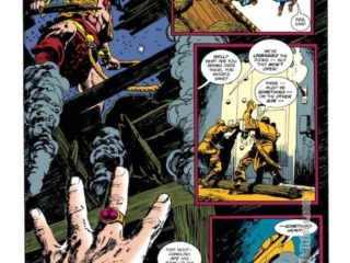 Conan the Barbarian #273, pg. 17; pencils, Mike Docherty; inks, Ricardo Villagran Conan the Barbarian #273, pg. 17; pencils, Mike Docherty; inks, Ricardo Villagran