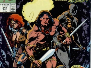 Conan the Barbarian #244 cover (not final Omnibus restoration)