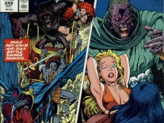 Conan the Barbarian #249 cover (not final Omnibus restoration)