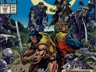 Conan the Barbarian #252 cover (not final Omnibus restoration)