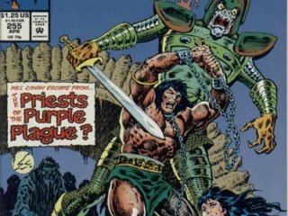 Conan the Barbarian #255 cover (not final Omnibus restoration)