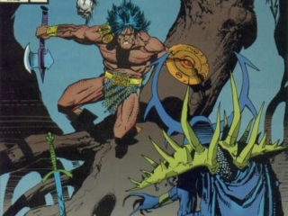 Conan the Barbarian #272 cover (not final Omnibus restoration)