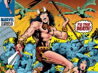 Conan the Barbarian #1 cover; pencils, Barry Windsor-Smith; first Marvel appearance, the Coming of Conan, Roy Thomas