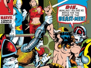 Conan the Barbarian #2 cover; pencils and inks, Barry Windsor-Smith