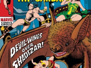 Conan the Barbarian #6 cover; pencils and inks, Barry Windsor-Smith; Devil Wings of Shadizar