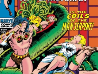 Conan the Barbarian #7 cover; pencils and inks, Barry Windsor-Smith