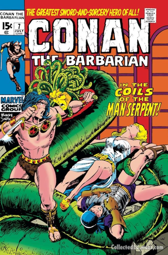Conan the Barbarian #7 cover; pencils and inks, Barry Windsor-Smith