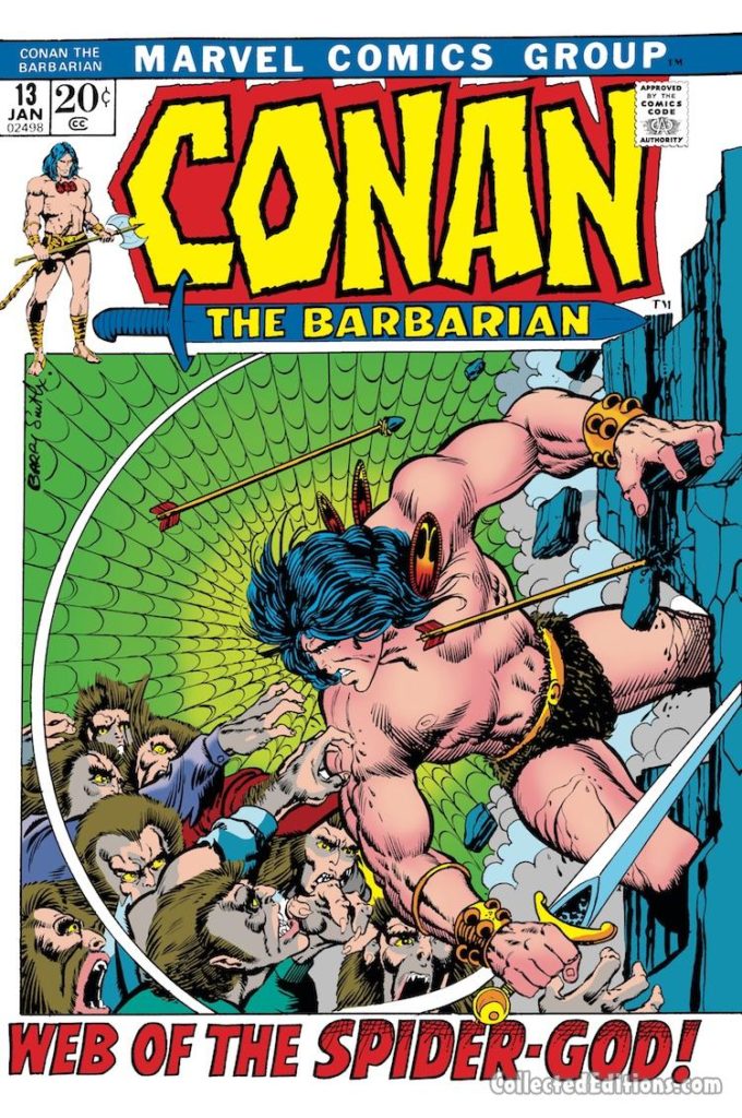 Conan the Barbarian #13 cover; pencils and inks, Barry Windsor-Smith