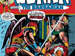 Conan the Barbarian #23 cover; pencils and inks, Gil Kane