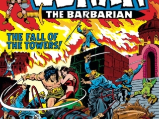 Conan the Barbarian #26 cover; layout, John Romita Sr.; pencils, John Buscema; inks, Ernie Chan