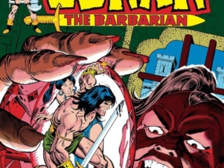 Conan the Barbarian #27 cover; pencils, Gil Kane; inks, Ernie Chan