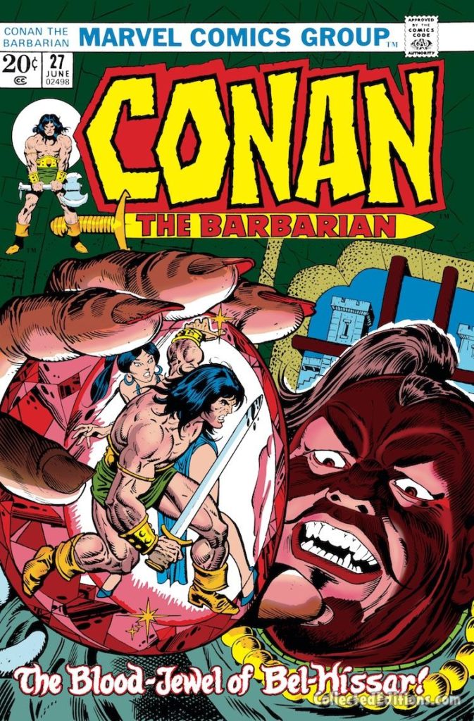 Conan the Barbarian #27 cover; pencils, Gil Kane; inks, Ernie Chan