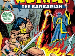 Conan the Barbarian #29 cover; pencils, Gil Kane; inks, Ernie Chan