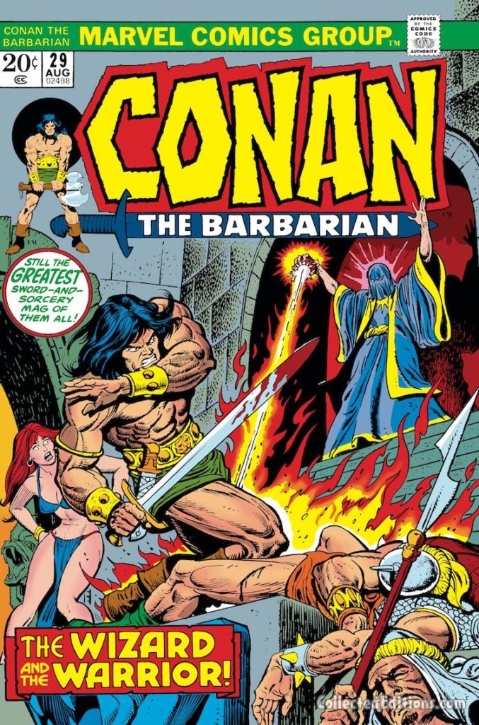 Conan the Barbarian #29 cover; pencils, Gil Kane; inks, Ernie Chan