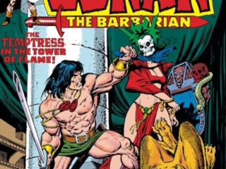 Conan the Barbarian #34 cover; pencils, Gil Kane; inks, Ernie Chan