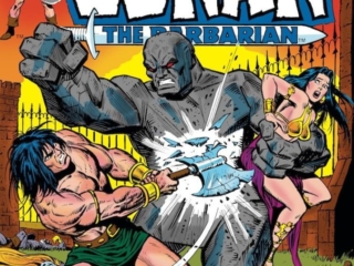 Conan the Barbarian #36 cover; pencils and inks, Ernie Chan