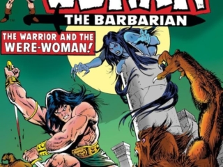 Conan the Barbarian #38 cover; pencils, Gil Kane; inks, Ernie Chan
