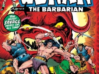 Conan the Barbarian #40 cover; pencils, Rich Buckler; inks, Ernie Chan