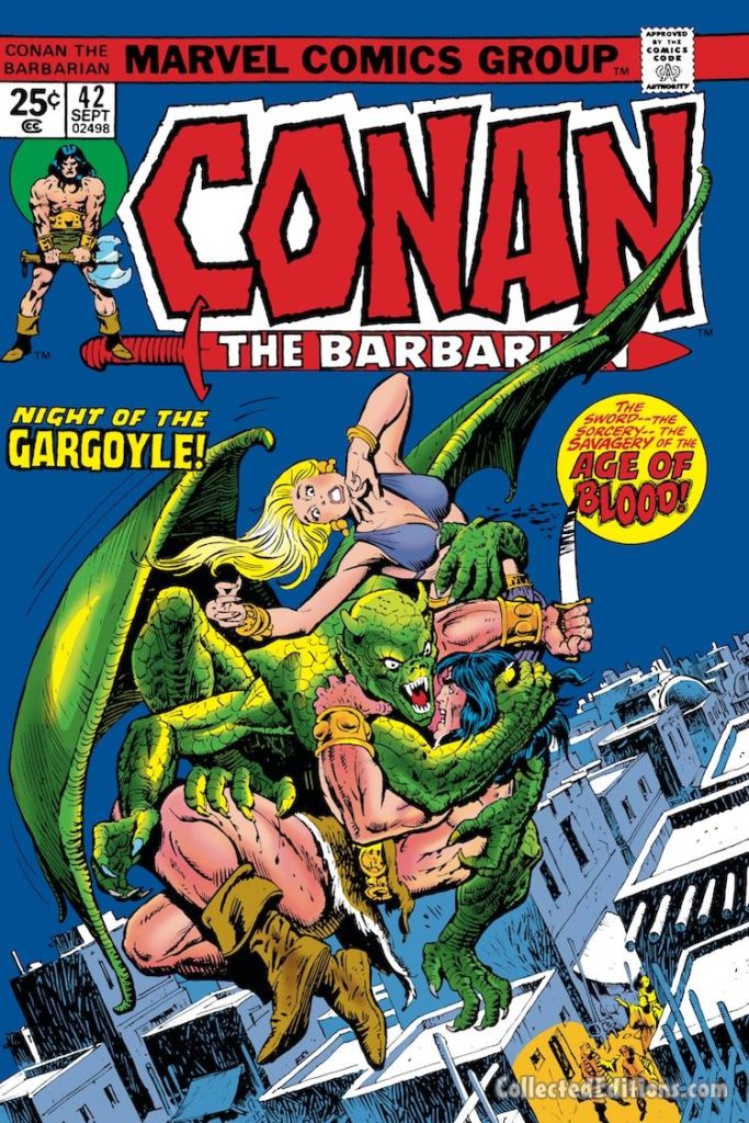 Conan the Barbarian #42 cover; pencils, Gil Kane; inks, Ernie Chan