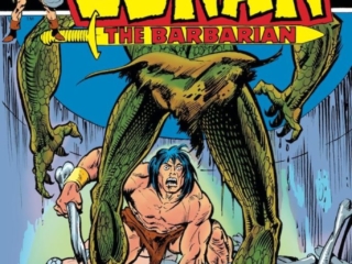 Conan the Barbarian #43 cover; pencils, Gil Kane; Red Sonja