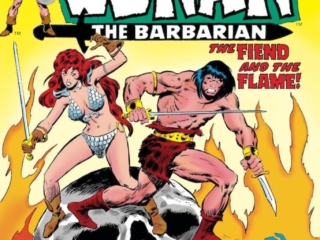 Conan the Barbarian #44 cover; pencils and inks, John Buscema; Red Sonja