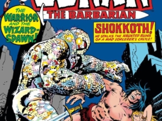 Conan the Barbarian #46 cover; pencils and inks, John Buscema; Shokkoth