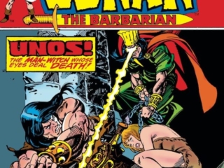 Conan the Barbarian #51 cover; pencils and inks, Gil Kane