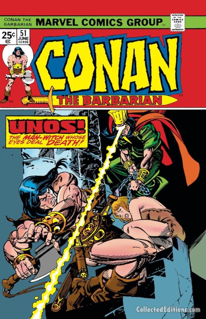 Conan the Barbarian #51 cover; pencils and inks, Gil Kane