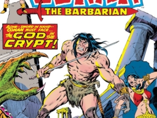 Conan the Barbarian #52 cover; pencils, John Buscema;