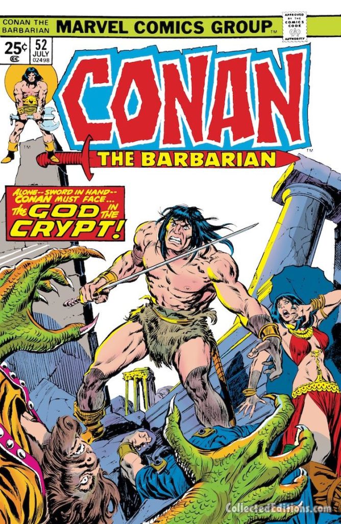 Conan the Barbarian #52 cover; pencils, John Buscema;