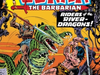 Conan the Barbarian #60 cover; pencils, Gil Kane; inks, John Romita Sr.