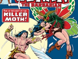 Conan the Barbarian #61 cover; pencils, Gil Kane; inks, John Romita Sr. Amra