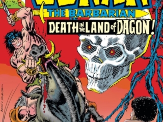 Conan the Barbarian #62 cover; pencils, Gil Kane; inks, John Romita Sr.