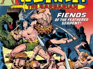 Conan the Barbarian #64 cover; pencils, John Buscema; inks, Mike Esposito