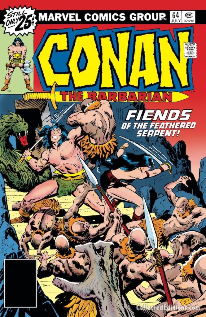 Conan the Barbarian #64 cover; pencils, John Buscema; inks, Mike Esposito