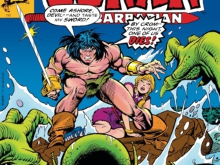 Conan the Barbarian #69 cover; pencils, Gil Kane; inks, Pablo Marcos