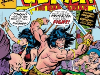 Conan the Barbarian #70 cover; pencils, Gil Kane; inks, Pablo Marcos