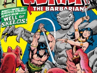 Conan the Barbarian #73 cover; pencils, Gil Kane; inks, Ernie Chan