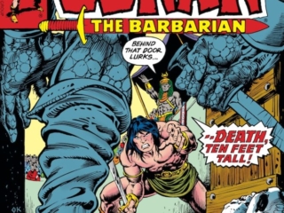 Conan the Barbarian #77 cover; pencils, Gil Kane; inks, Ernie Chan