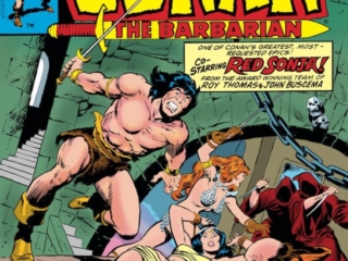 Conan the Barbarian #78 cover; pencils and inks, John Buscema; Red Sonja