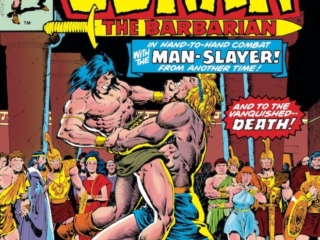 Conan the Barbarian #80 cover; pencils, John Buscema; inks, Ernie Chan