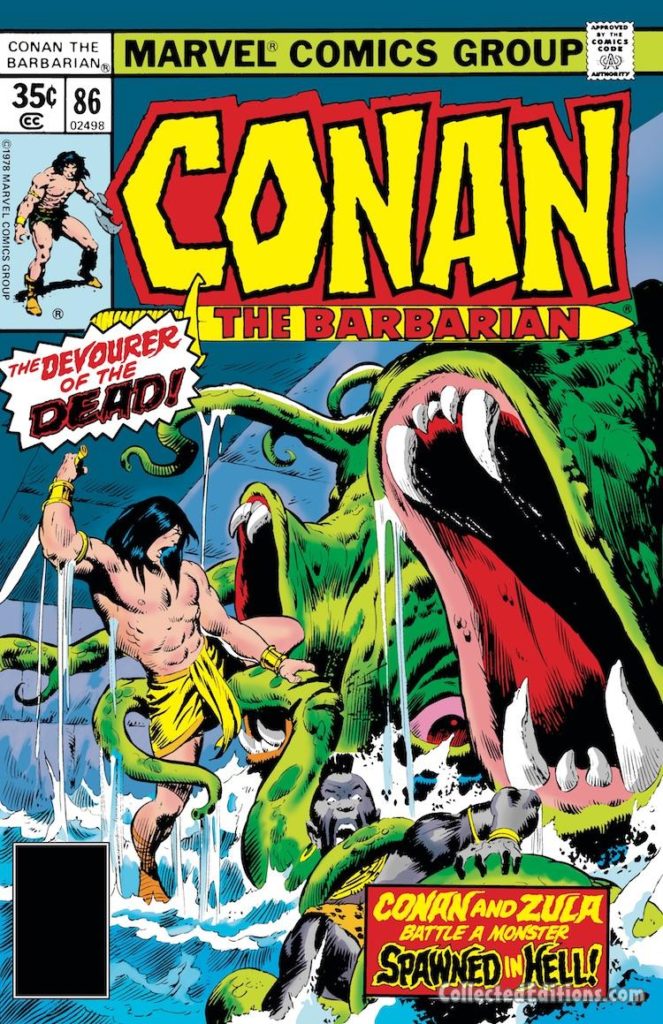 Conan the Barbarian #85 cover; pencils and inks, John Buscema