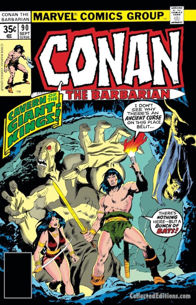 Conan the Barbarian #90 cover; pencils and inks, John Buscema; Belit