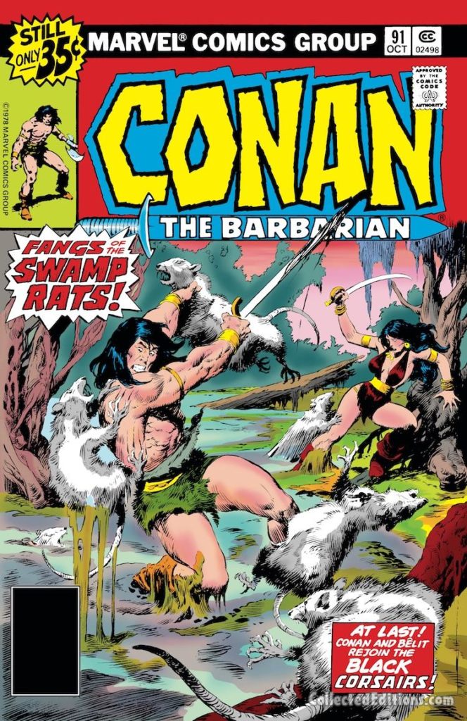 Conan the Barbarian #91 cover; pencils and inks, John Buscema; Bêlit